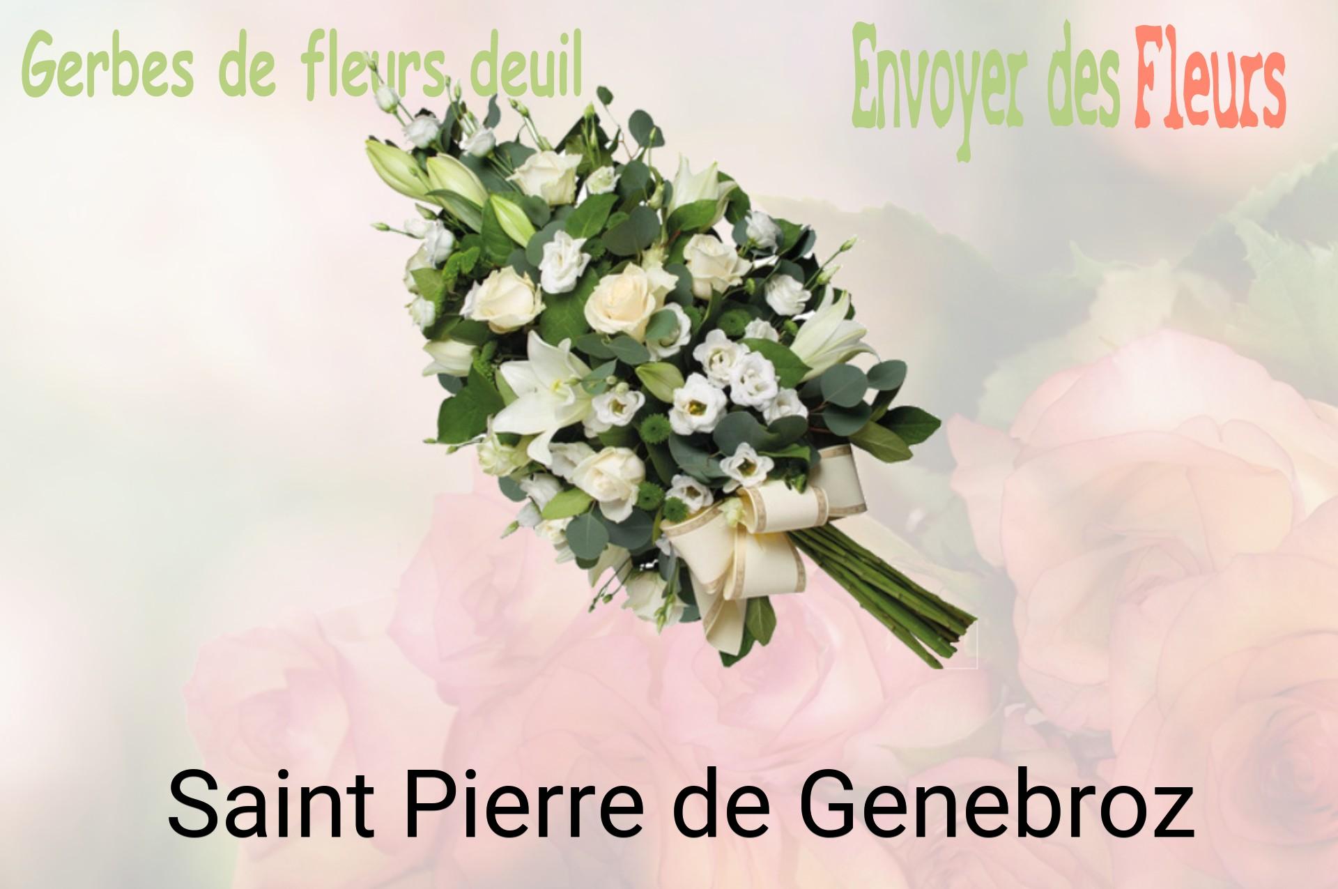 Gerbe de fleurs de deuil livrée à Saint-Pierre-de-Genebroz